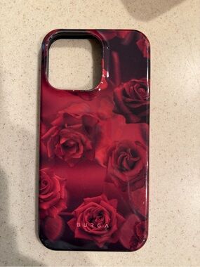 Burga Red Rose Floral iPhone Case - Deep Red
